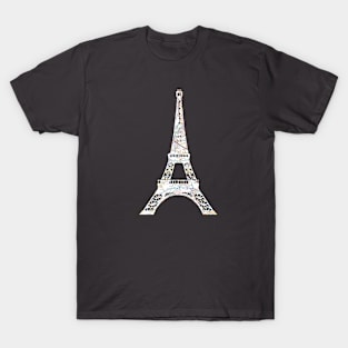 Eiffel tower Paris France the curve -subway Paris T-Shirt